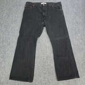 VTG 2003 Levi's 517 Jeans Mens Tag 44x32 measure 42x32 Black Bootcut Denim Y2K